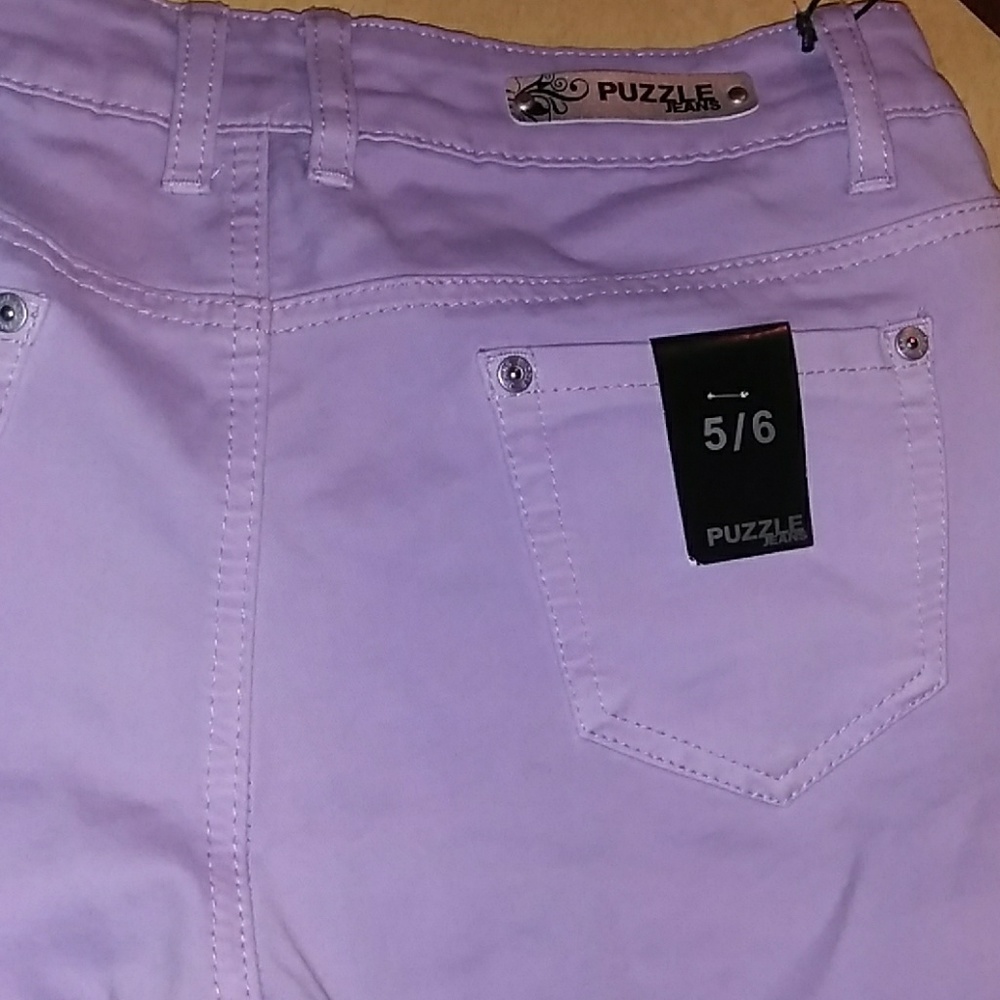 Lilac color jeans